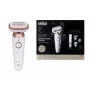 Braun Silk-épil 9 Flex SkinSpa SES9-481 3D depiladora, Wet & Dry, blanco/dorado