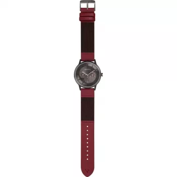 Breil reloj de hombre TW1737 35mm acero inoxidable cuarzo analógico negro esfera plateada correa