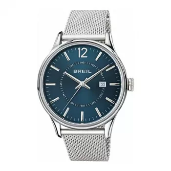 BREIL Reloj de cuarzo hombre TW1560 44mm esfera negra correa de piel