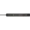 BRENNENSTUHL Regleta de 6 tomas con 1x USB-C, 1x USB-A, protección contra sobretensiones 13.500 A, cable de 2 m, negro/antracita