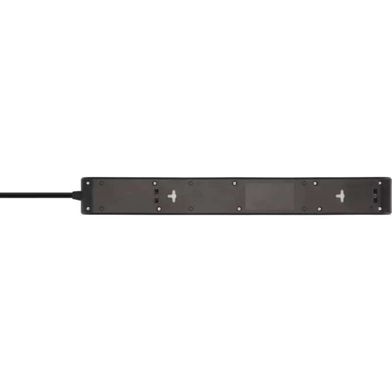 BRENNENSTUHL Regleta de 6 tomas con 1x USB-C, 1x USB-A, protección contra sobretensiones 13.500 A, cable de 2 m, negro/antracita