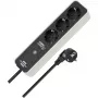 BRENNENSTUHL Connect Ecolor regleta WiFi 3 tomas (blanca/negra, cable de 1,5 m, control por voz, temporizador, app)