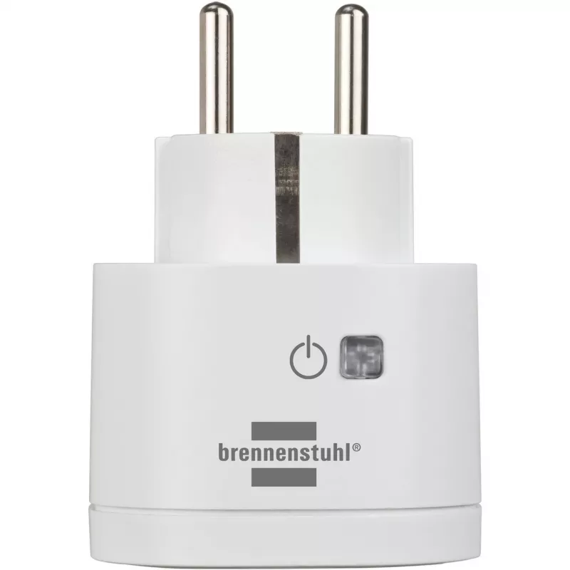 Brennenstuhl Connect WiFi Smart Plug WA 3600 XS02, blanco, control por voz, temporizador, app