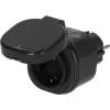 BRENNENSTUHL Connect WiFi Smart Plug WA 3600 XS03 exterior, negro, control por voz, temporizador, app