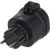 BRENNENSTUHL Connect WiFi Smart Plug WA 3600 XS03 exterior, negro, control por voz, temporizador, app