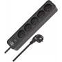 Brennenstuhl ecolor 5GN Regleta de enchufes 3m Negra