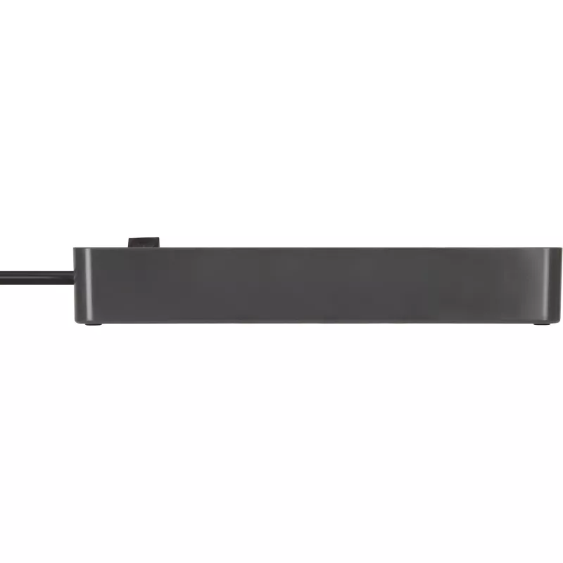 Brennenstuhl Ecolor regleta de enchufes 4 tomas con 2x USB-C, 1x USB-A, cable de 1,5 m, interruptor de seguridad, negro/antracita