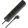 Brennenstuhl Ecolor regleta de enchufes 4 tomas con 2x USB-C, 1x USB-A, cable de 1,5 m, interruptor de seguridad, negro/antracita