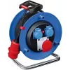 Brennenstuhl Garant CEE 1 alargador con carrete H07RN-F 5G2.5 20m 3 tomas CEE IP44 negro 400V 16A 1237990