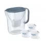 Brita Style Essential+ jarra filtrante con 3 filtros MaxtraPro PP, azul oscuro, 2,4 L