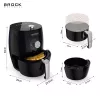 Brock AFM 3501 BK Freidora de aire 3,5L 1300-1500W Negro Freidora digital con cesta