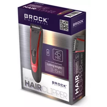 Brock BHC 2001 cortapelos, negro/rojo