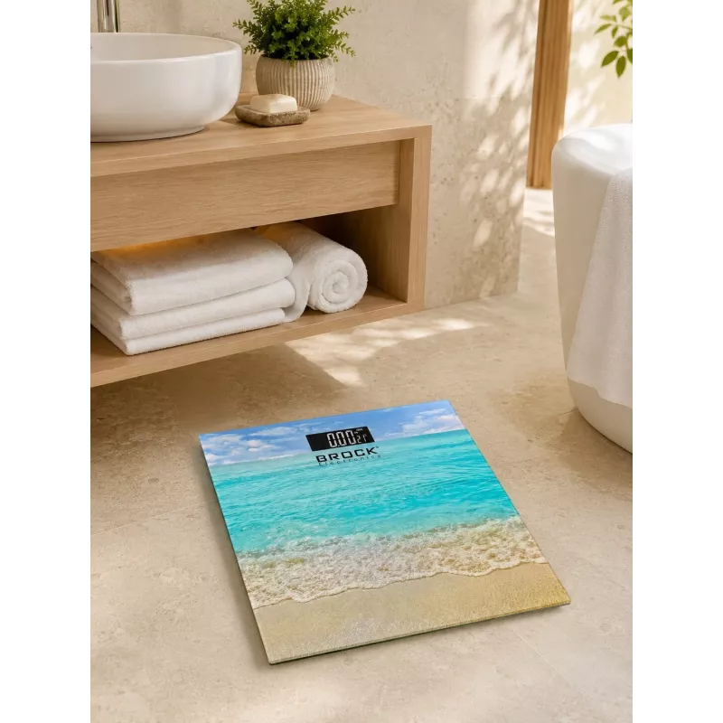 Brock BS 002 báscula de baño, 2 pilas AAA incluidas en el envío