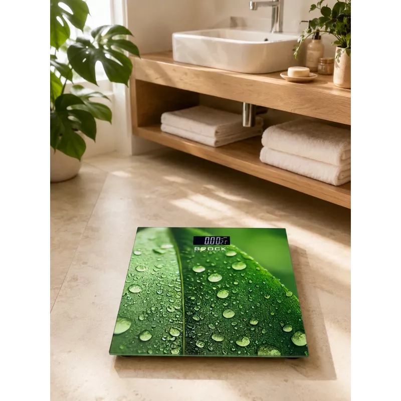 Brock BS 003 báscula de baño, 2 pilas AAA incluidas