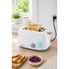 Brock BT 1002 WH Tostadora 800W, blanco