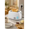 Brock BT 1002 WH Tostadora 800W, blanco