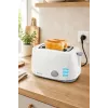 Brock BT 1002 WH Tostadora 800W, blanco