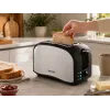 Brock BT 1003 SS Tostadora 800W, Negro/Acero inoxidable
