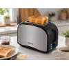 Brock BT 1003 SS Tostadora 800W, Negro/Acero inoxidable