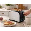 Brock BT 1003 SS Tostadora 800W, Negro/Acero inoxidable