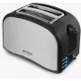 Brock BT 1003 SS Tostadora 800W, Negro/Acero inoxidable