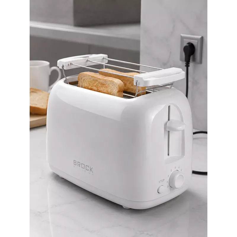 Brock BT 1008 WH Tostadora de 2 rebanadas 750W blanco