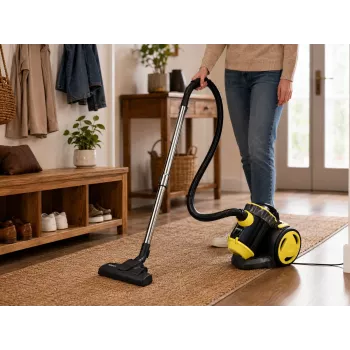 Brock BVC 8056 YT Aspirador ciclónico sin bolsa 800W Negro/Amarillo