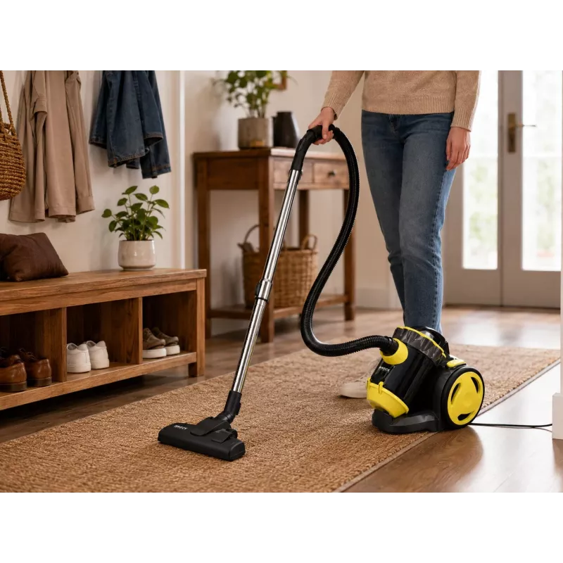 Brock BVC 8056 YT Aspirador ciclónico sin bolsa 800W Negro/Amarillo