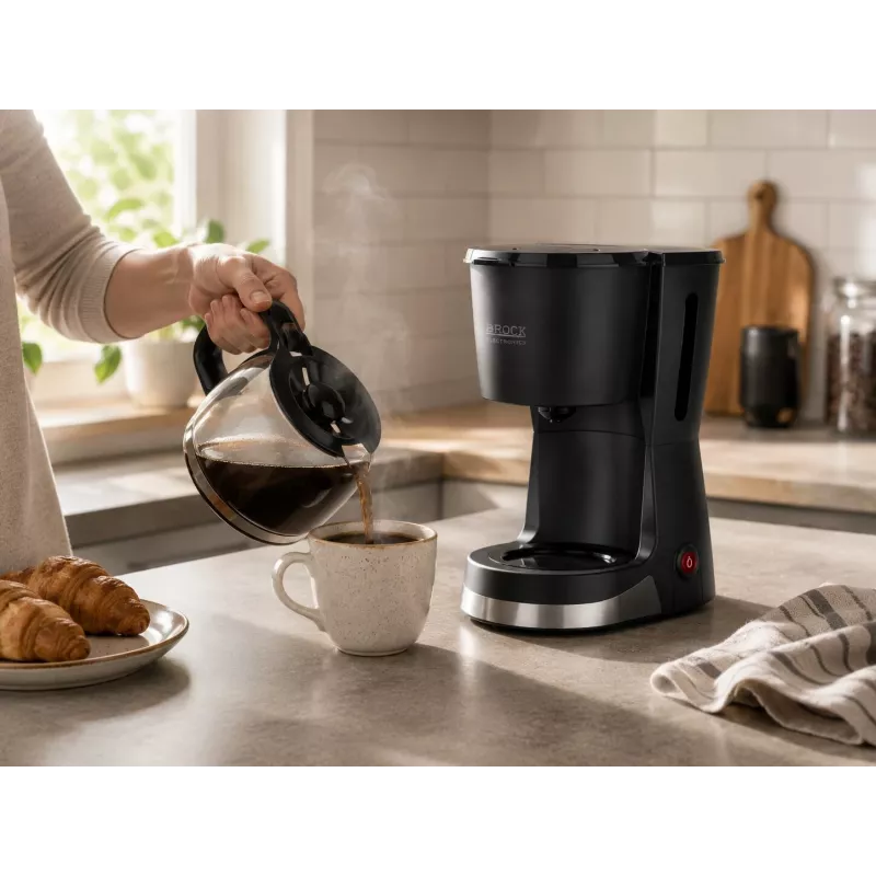 Brock CM 1501 SS Cafetera de filtro 1,5L 915-1080W Negro