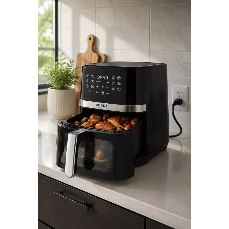 Brock DAF 6501 G Freidora de aire 6,5L 1800W Gris