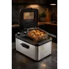 Brock DF 3001 SS Freidora 3,2L 2200W Negro/Acero inoxidable