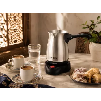 Brock ECP 105 cafetera turca, negro/acero