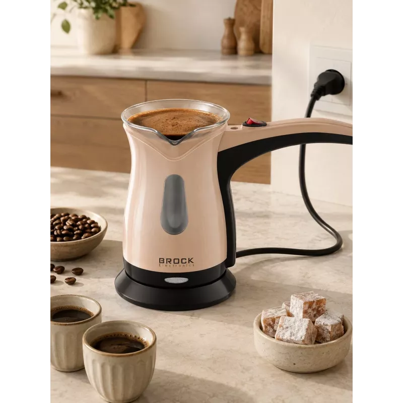 Brock ECP 106 Cafetera turca 0,5L 500W crema/negro
