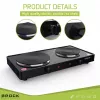 Brock EP 200 BK Placa eléctrica de dos fuegos, 2500 W, negro