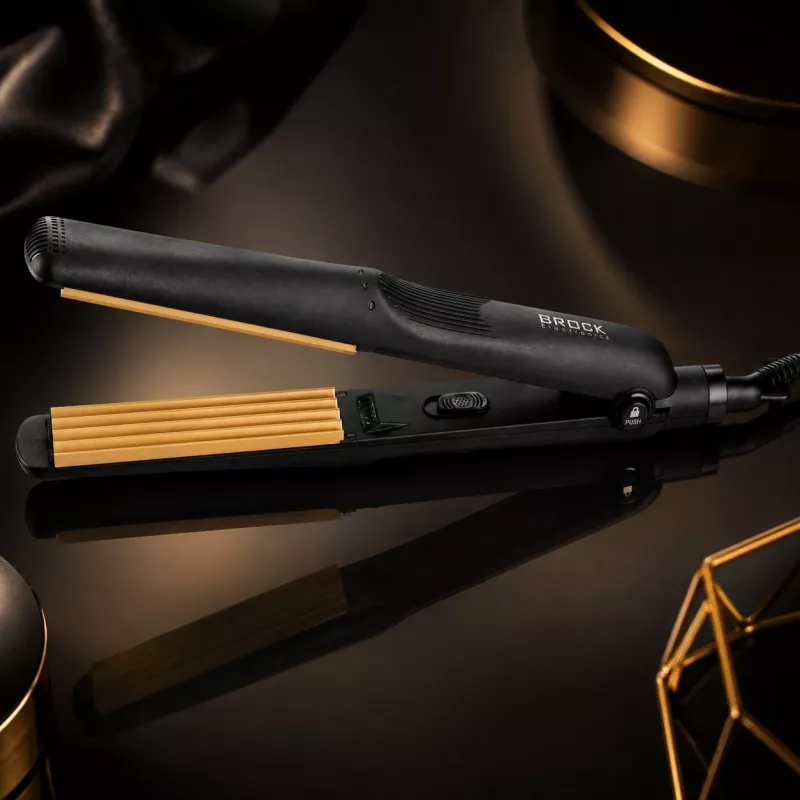 Crimper de pelo de cerámica Brock HC 2001 BK, 25 W, negro