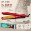 Crimper de pelo de cerámica Brock HC 2001 RD, 25 W, rojo