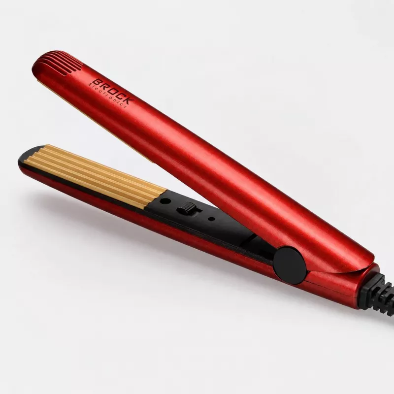 Mini crimper de pelo Brock HC 2002 RD, 39 W, rojo