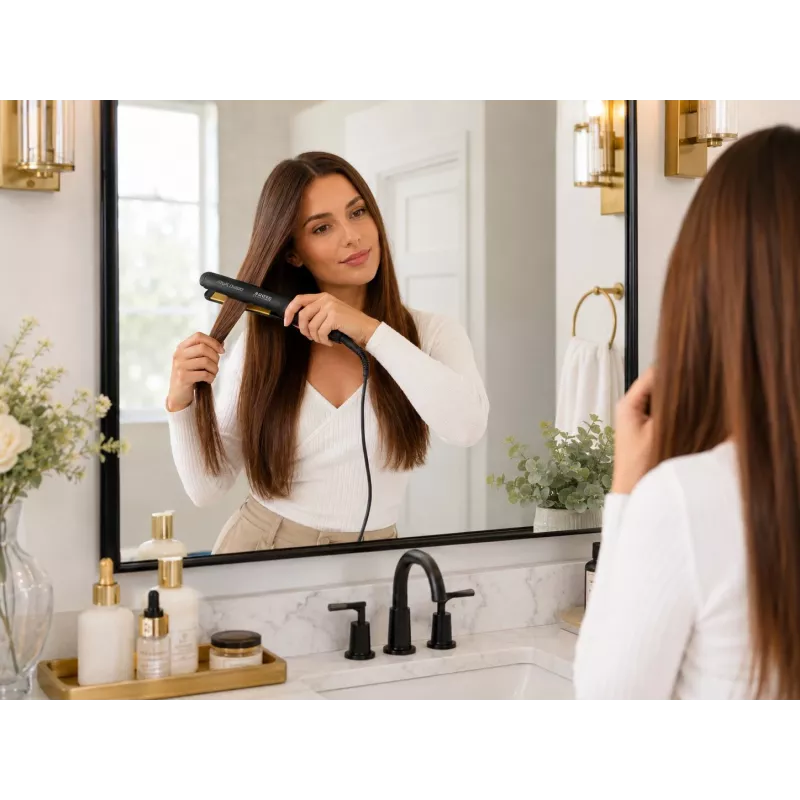 Brock HC 5001 BK Plancha de pelo 60W, negro