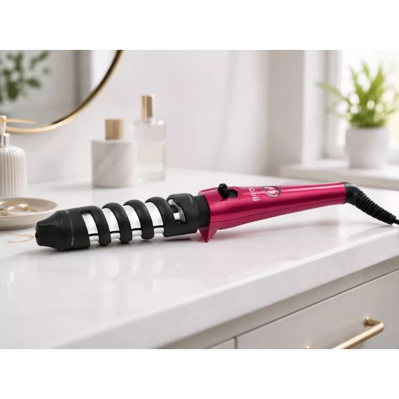 Brock HC 6201 PK Rizador 40W moldeador de pelo, rosa