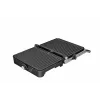 Brock HCG 5000 SS Parrilla eléctrica de contacto 2000W, Negro/Acero