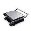 Brock HCG 5000 SS Parrilla eléctrica de contacto 2000W, Negro/Acero