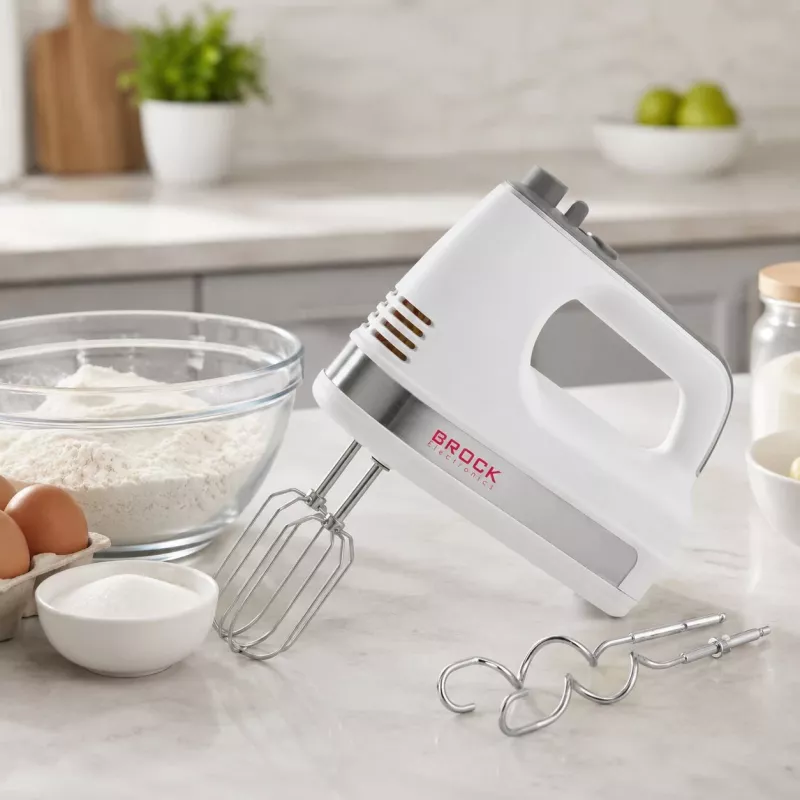 Brock HM 5003 WH Batidora de mano 300W, blanco