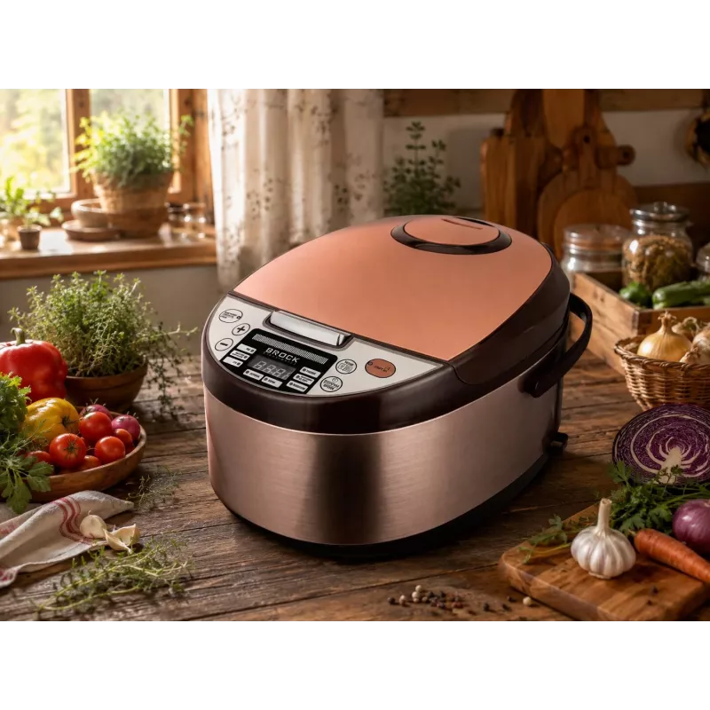 Brock MC 1110 Olla multifunción 5L 900W Negro/Plata