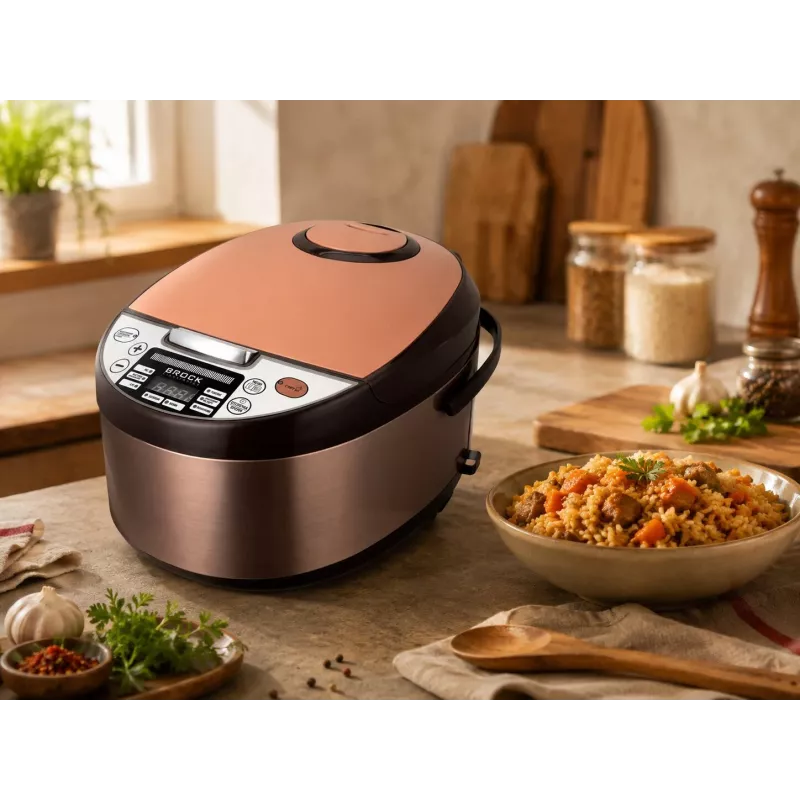 Brock MC 1110 Olla multifunción 5L 900W Negro/Plata