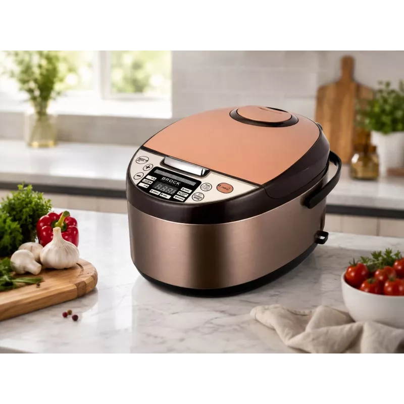 Brock MC 1110 Olla multifunción 5L 900W Negro/Plata