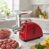 Brock MG 1502 RD Picadora de carne 1500W, Rojo/Acero