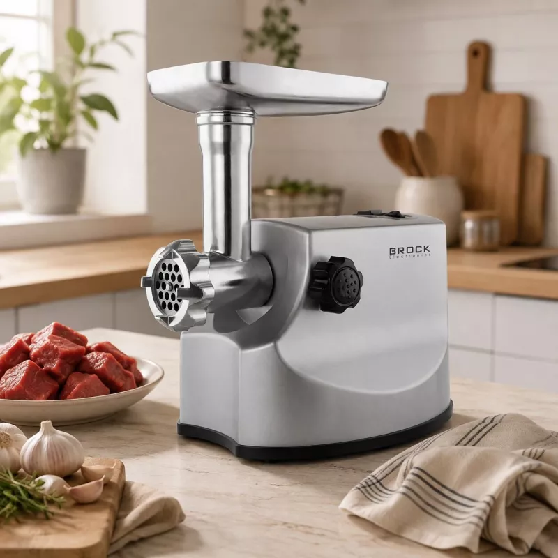 Brock MG 1800 SS Picadora de carne 1800W, Acero inoxidable
