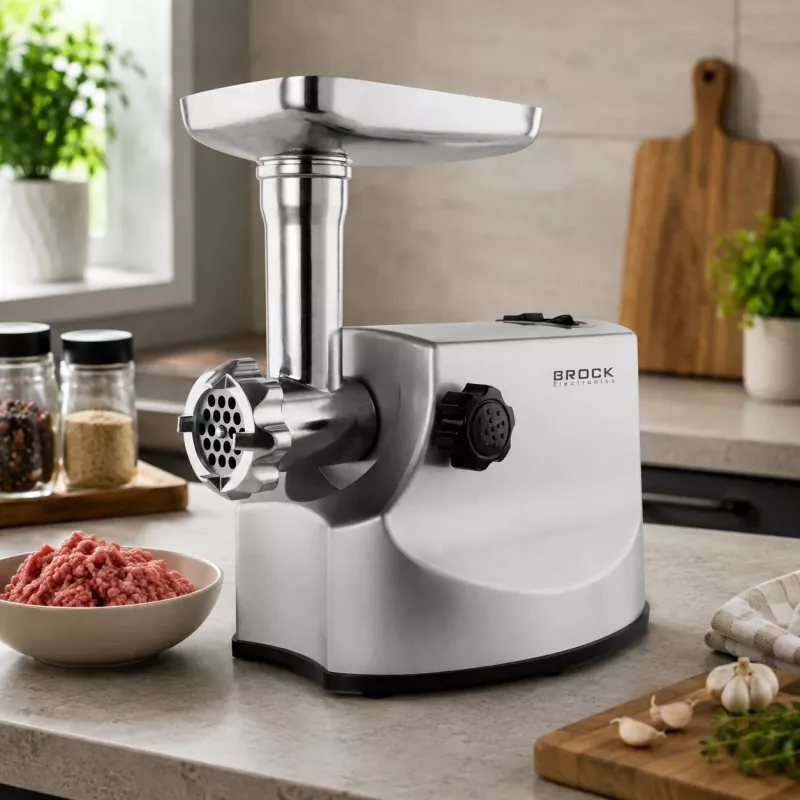 Brock MG 1800 SS Picadora de carne 1800W, Acero inoxidable