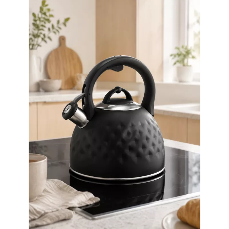 Brock MWK 002 BK La Cuisinette Hervidor 2,7L negro/acero inoxidable