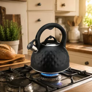 Brock MWK 003 BK La Cuisinette Hervidor eléctrico 2,5 L 2200 W Negro/Acero